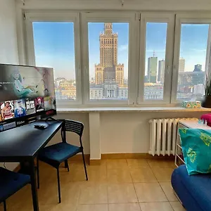 Super Palace 2x Metro Fast Wifi 500 Mbs Netflix Appletv Smarttv Panorama Miasta Апартаменты Варшава